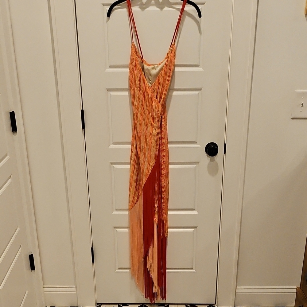Swishy, Swingy, Sexy Fringe Wrap Dress 🦐♥️ - Picture 4 of 6